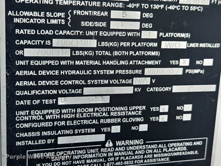 image for item YA1861 2024 Freightliner Business Class M2 bucket truck