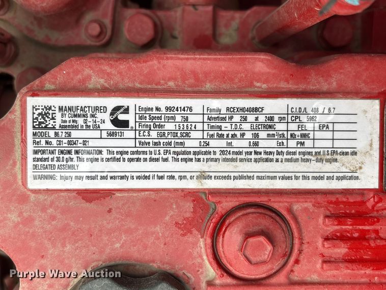 image for item YA3007 2025 Freightliner Business Class M2 digger derrick truck