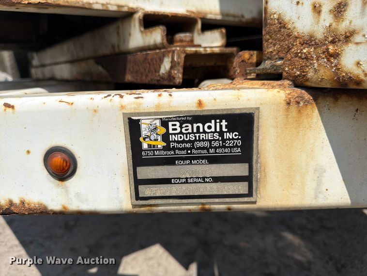 image for item YA4042 2017 Bandit 200UC wood chipper