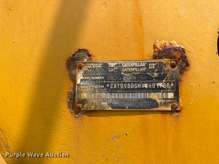 image for item YA4110 2004 Caterpillar 980G wheel loader