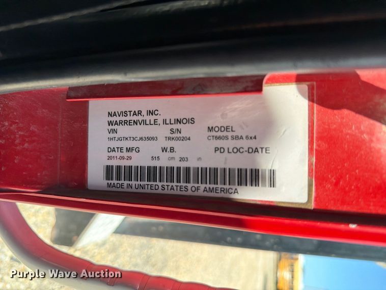 image for item YA4345 2012 Caterpillar CT660S dump truck