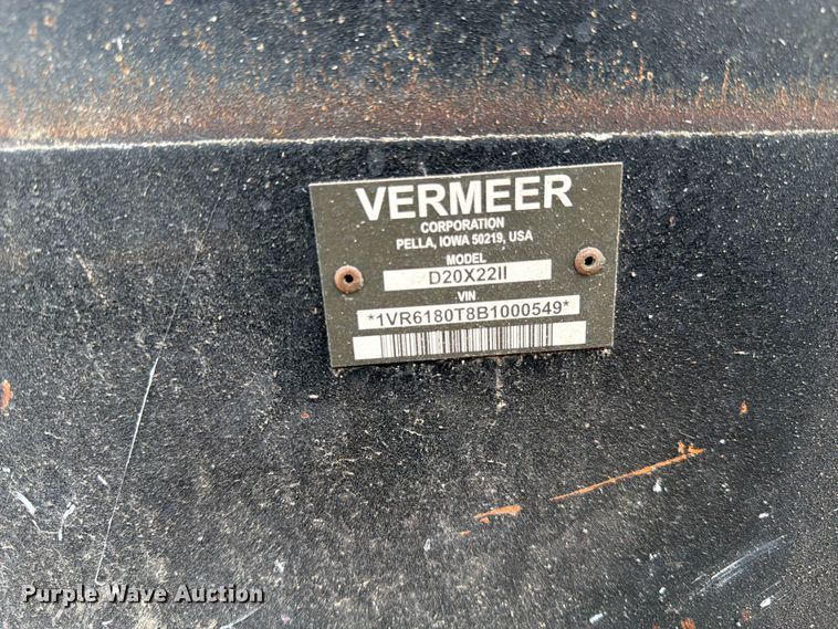 image for item YA4348 2011 Vermeer Navigator D20X22 Series II directional boring unit