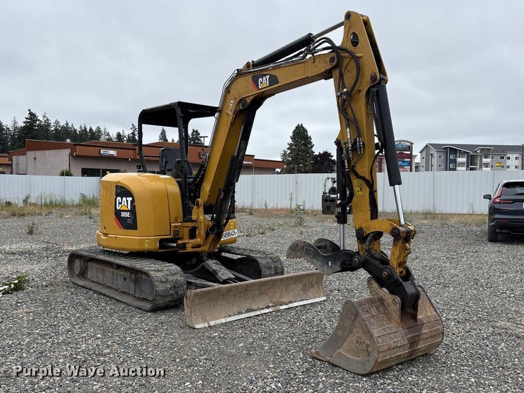 image for item YA4537 2017 Caterpillar 305E2 CR mini excavator