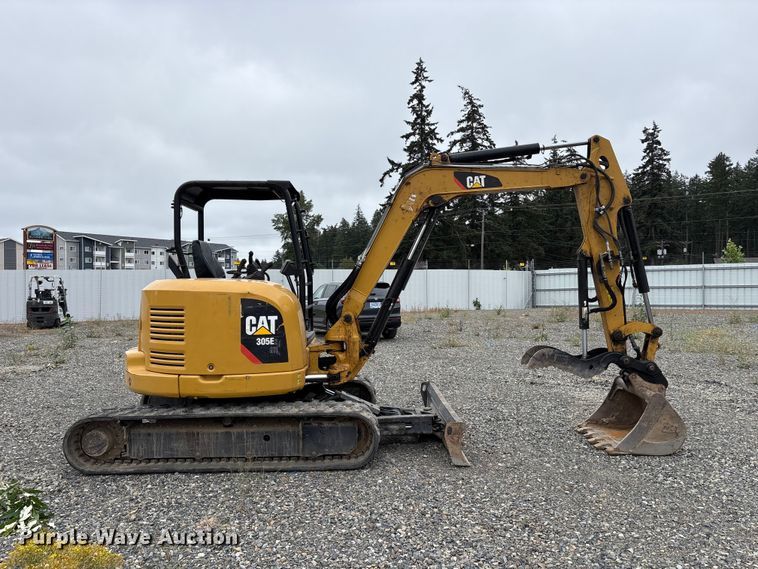image for item YA4537 2017 Caterpillar 305E2 CR mini excavator