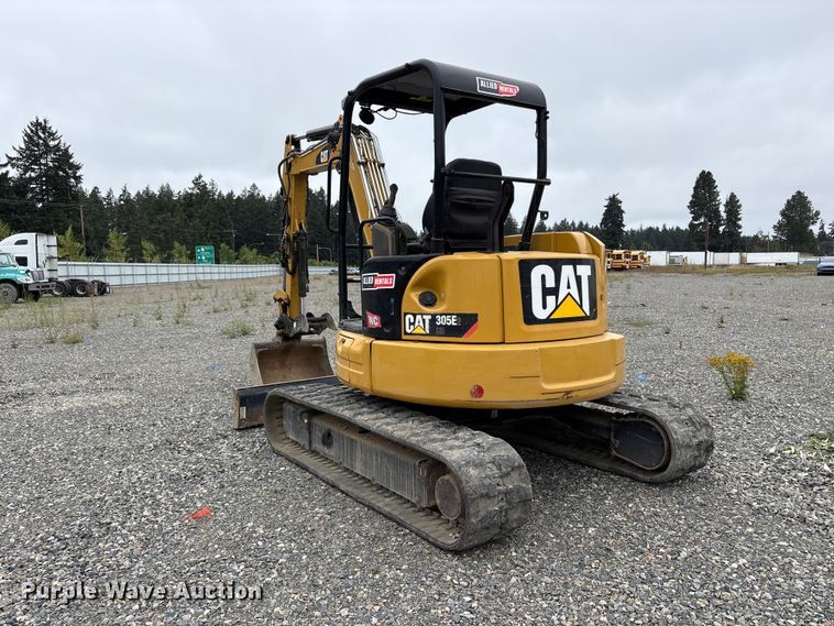 image for item YA4537 2017 Caterpillar 305E2 CR mini excavator