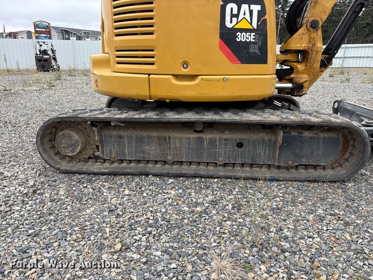 image for item YA4537 2017 Caterpillar 305E2 CR mini excavator