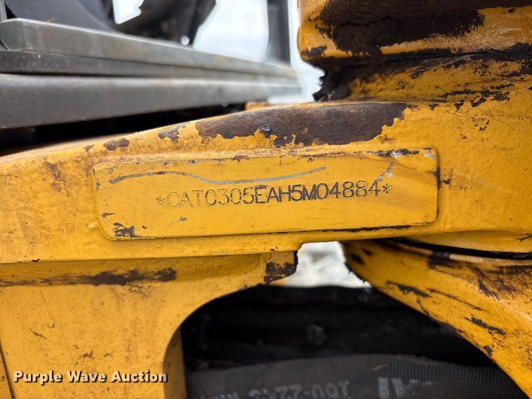 image for item YA4537 2017 Caterpillar 305E2 CR mini excavator