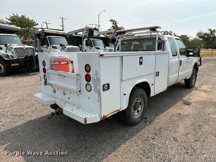 image for item EX4062 2014 Ford F250 Super Duty Ext. Cab utility bed pickup truck