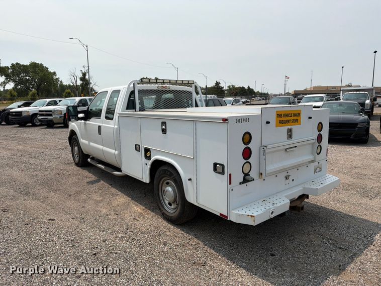 image for item EX4063 2015 Ford F250 Super Duty Ext. Cab utility bed pickup truck