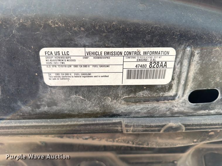 image for item EX4065 2017 Dodge Charger Police 