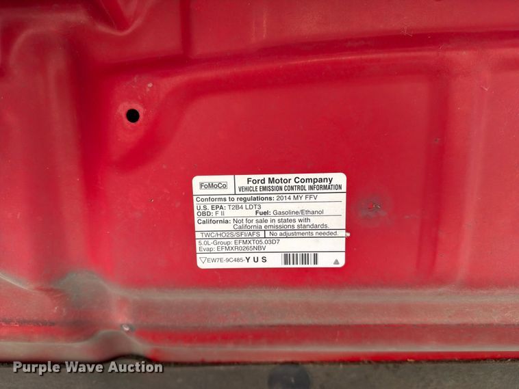image for item EX4068 2014 Ford F150 Crew Cab pickup truck