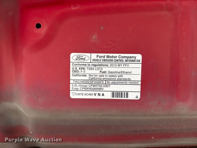 image for item EX4069 2012 Ford F150 Crew Cab pickup truck
