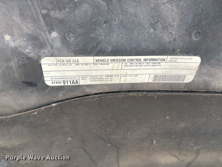 image for item EX4083 2016 RAM 1500 SSV Crew Cab pickup truck