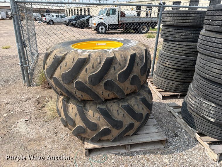 image for item EX4091 (2) 21L-24 tires and wheels