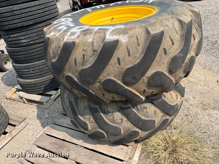 image for item EX4091 (2) 21L-24 tires and wheels