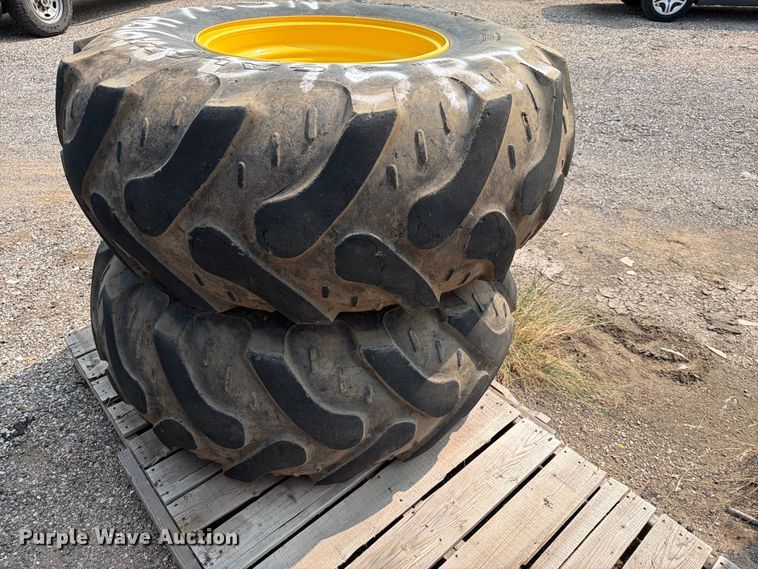 image for item EX4091 (2) 21L-24 tires and wheels