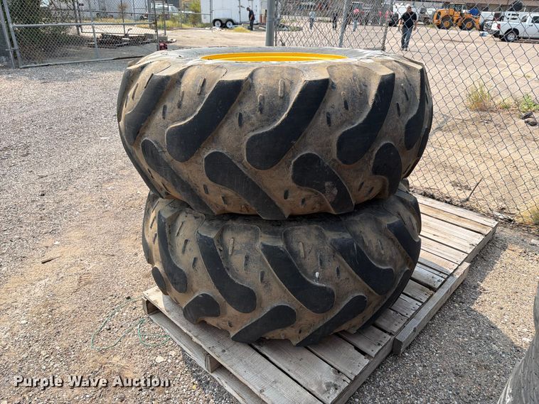 image for item EX4091 (2) 21L-24 tires and wheels
