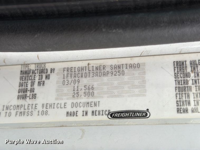 image for item EX4096 2010 Freightliner M2 Business Class Hybrid Electric water truck