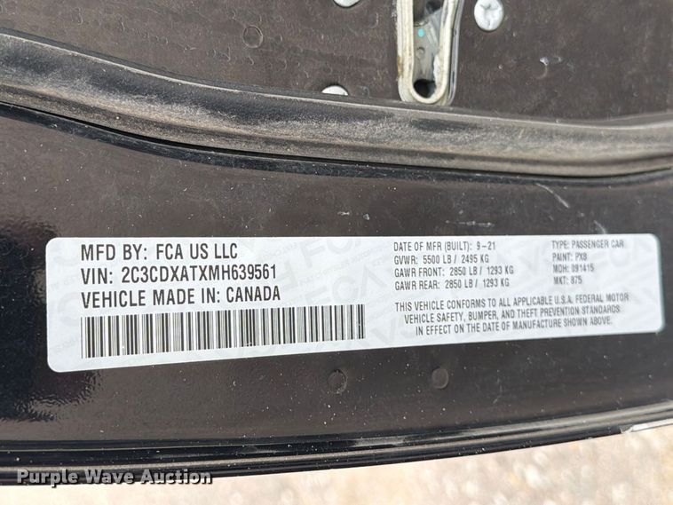 image for item EX4098 2021 Dodge Charger Police 