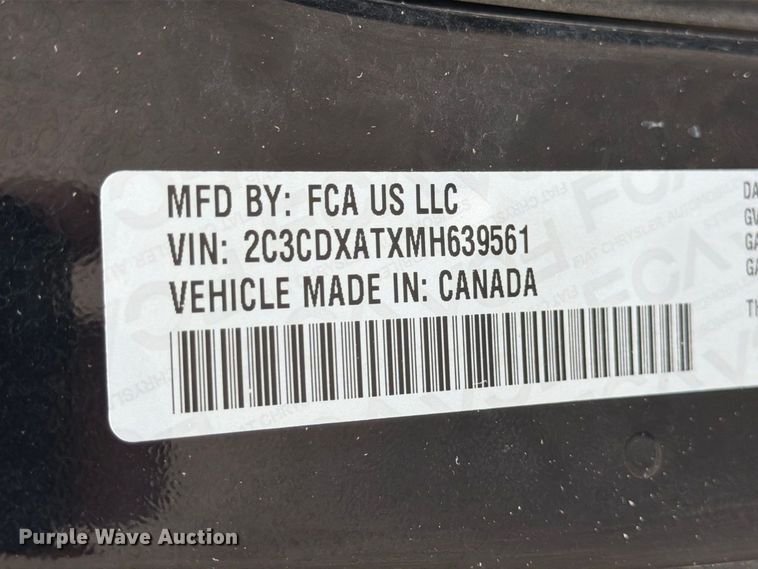 image for item EX4098 2021 Dodge Charger Police 