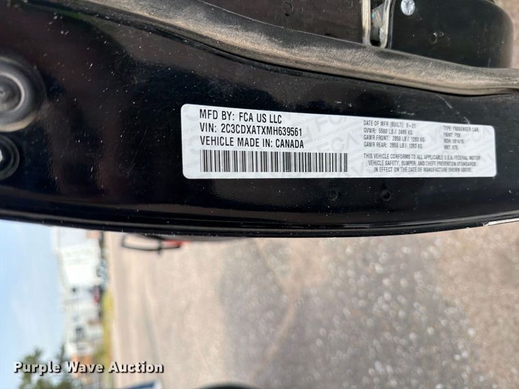 image for item EX4098 2021 Dodge Charger Police 