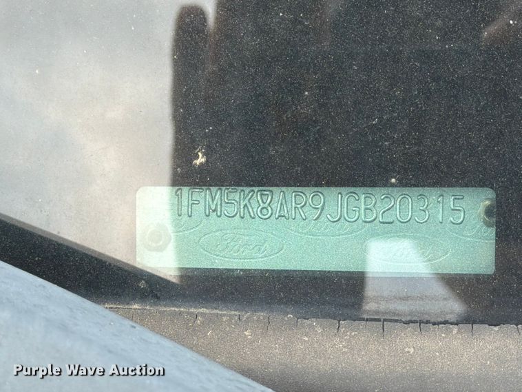 image for item MZ9839 2018 Ford Explorer Police SUV
