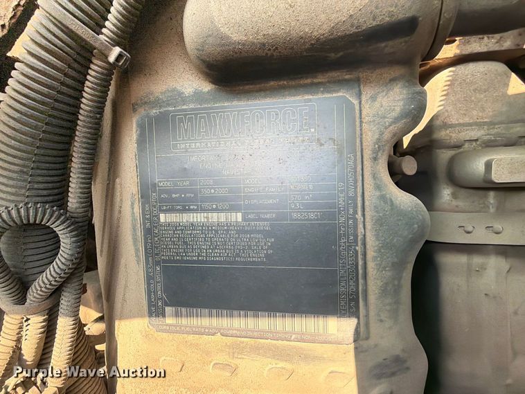 image for item MZ9849 2009 International 7500 dump truck