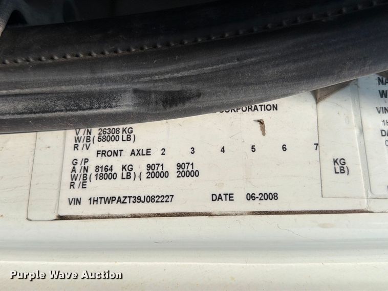 image for item MZ9849 2009 International 7500 dump truck