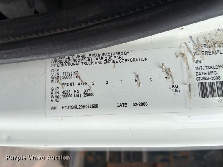 image for item MZ9852 2009 International 4300 dump flatbed truck
