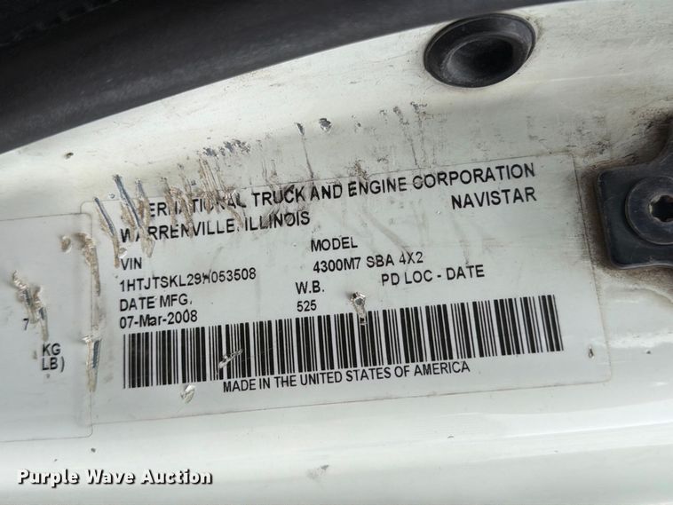 image for item MZ9852 2009 International 4300 dump flatbed truck