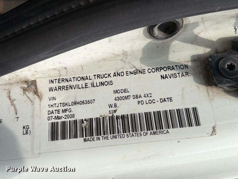 image for item MZ9853 2009 International 4300 dump flatbed truck