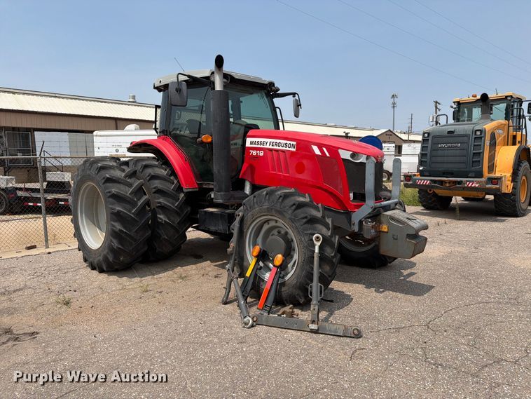 image for item MZ9860 2013 Massey Ferguson 7619 MFWD tractor