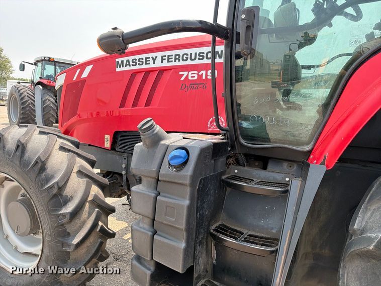 image for item MZ9860 2013 Massey Ferguson 7619 MFWD tractor