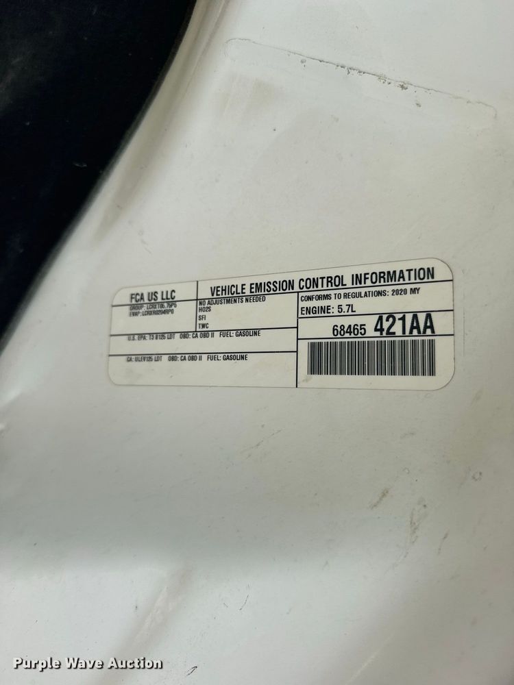 image for item DY3160 2020 Dodge Durango SSV SUV