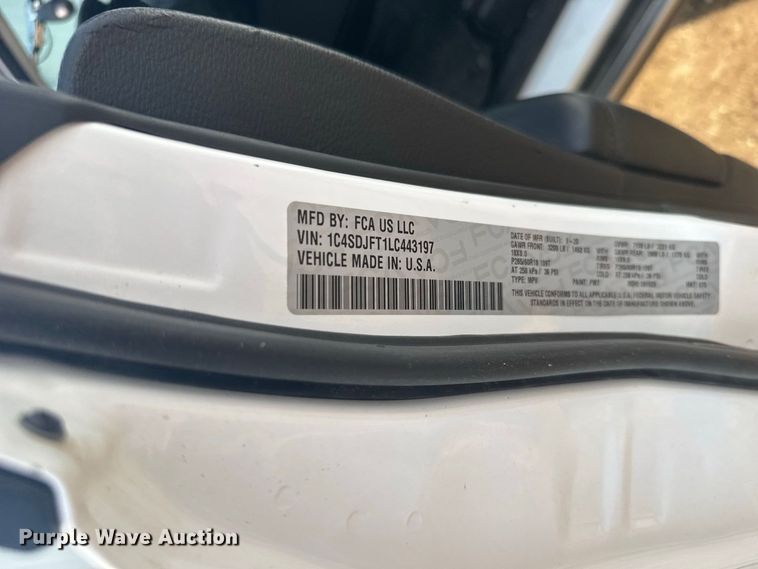 image for item DY3160 2020 Dodge Durango SSV SUV
