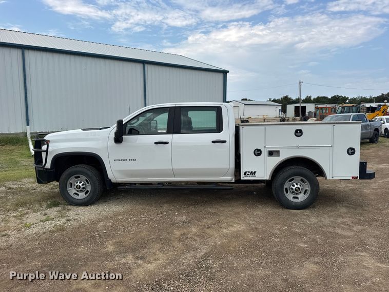 image for item DY3161 2021 Chevrolet Silverado 2500HD Crew Cab utility bed pickup truck