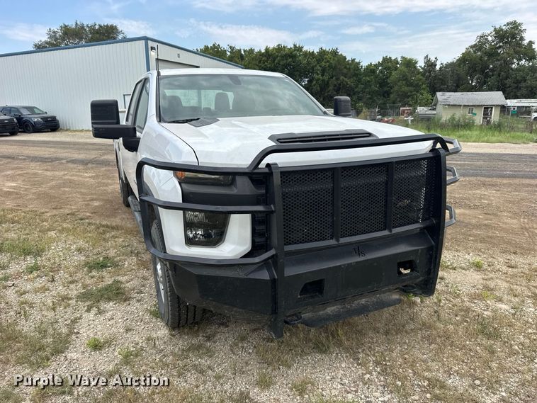 image for item DY3161 2021 Chevrolet Silverado 2500HD Crew Cab utility bed pickup truck