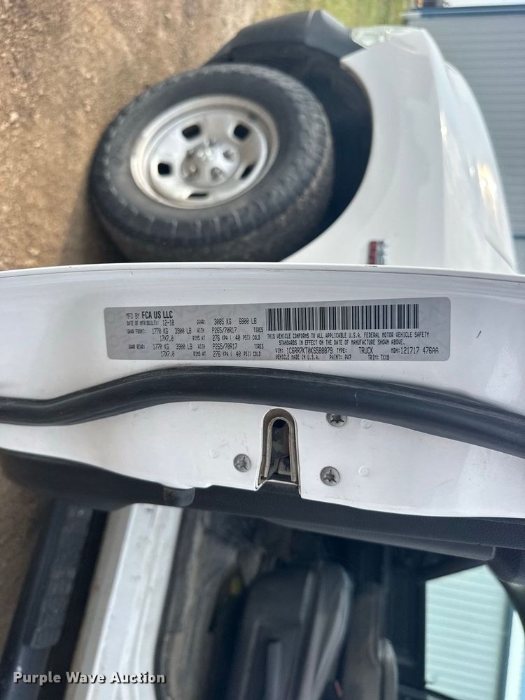 image for item DY3168 2019 RAM 1500 Crew Cab pickup truck