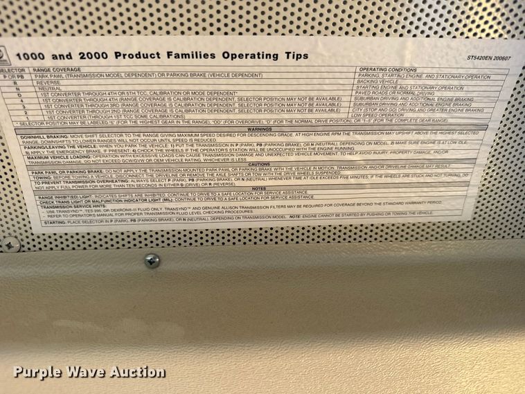 image for item DY3248 2008 International PB10500 school bus