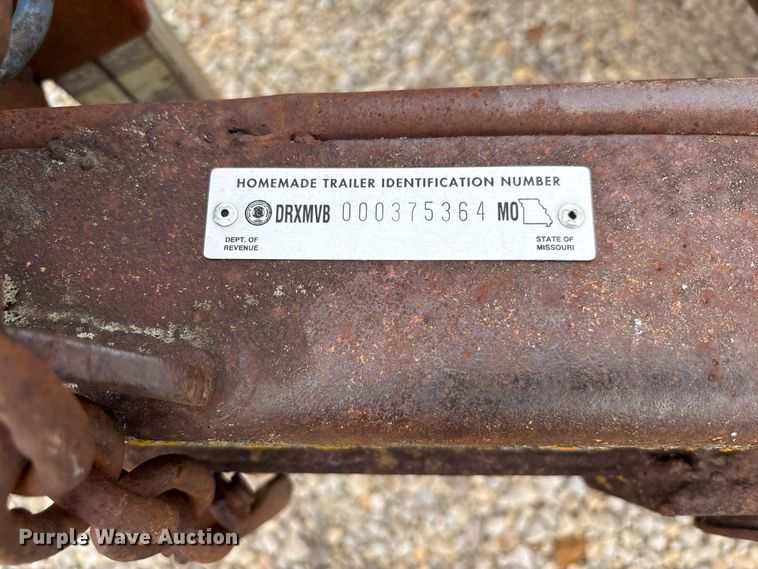 image for item DZ4555 1966 Shop Built utility trailer