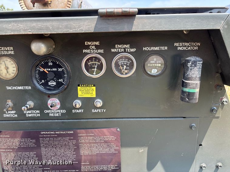 image for item DZ4558 1987 Davey Compressor Co 11M125RPDQ air compressor