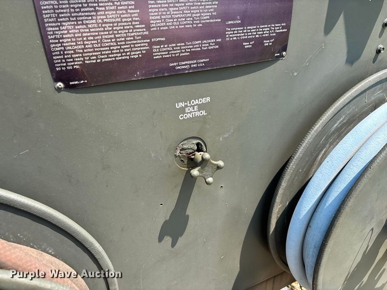 image for item DZ4558 1987 Davey Compressor Co 11M125RPDQ air compressor