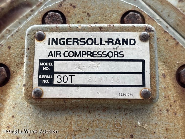 image for item DZ4563 1996 Ingersoll Rand T30 air compressor