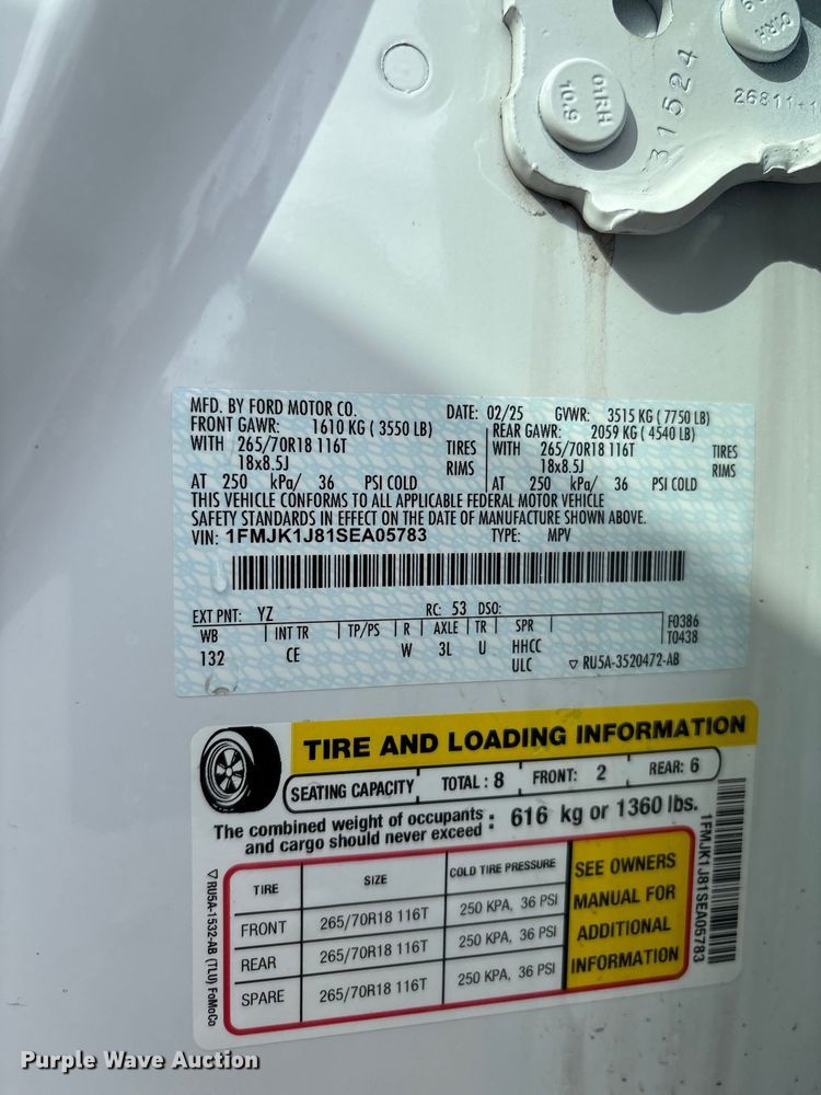 image for item DZ4611 2025 Ford Expedition Max Active SUV
