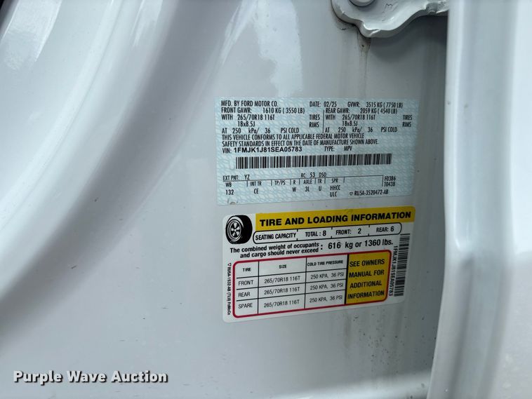 image for item DZ4611 2025 Ford Expedition Max Active SUV