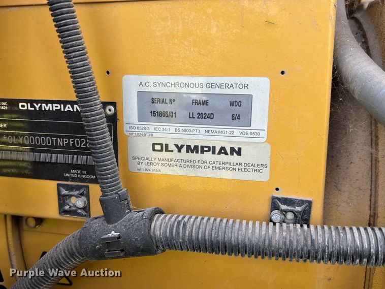 image for item DZ4624 2003 Olympian D50P3 generator
