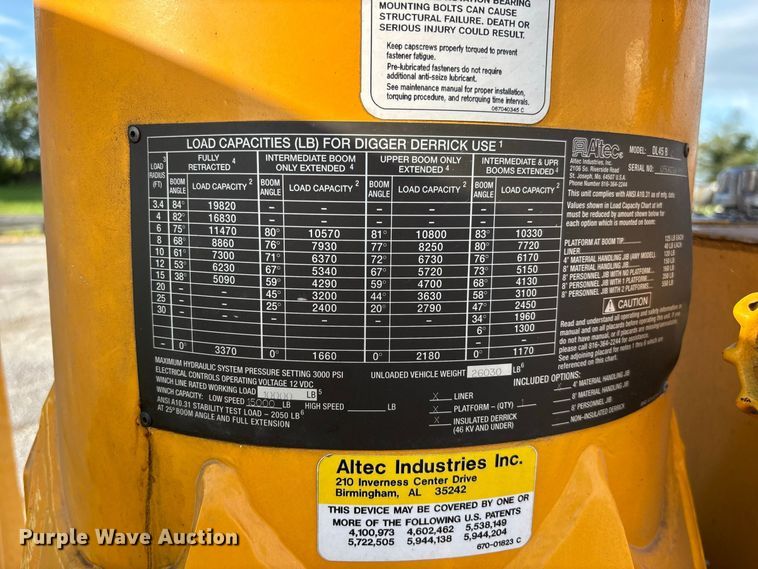 image for item DZ4640 2006 Chevrolet C8500 digger derrick truck