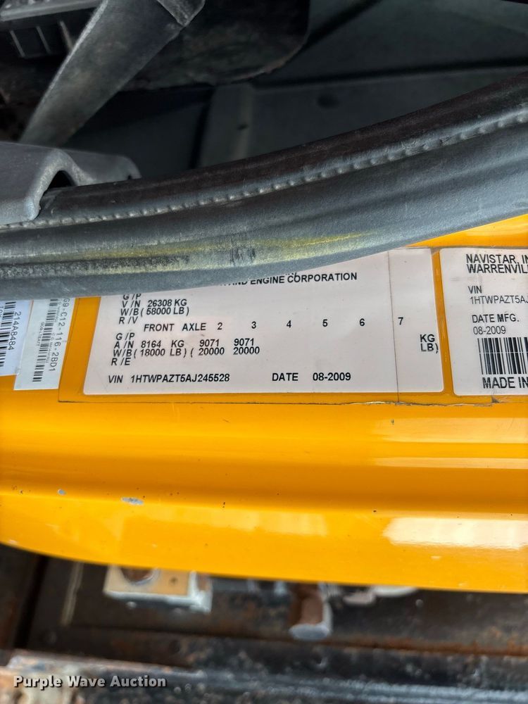 image for item DZ4649 2010 International WorkStar 7500 dump truck