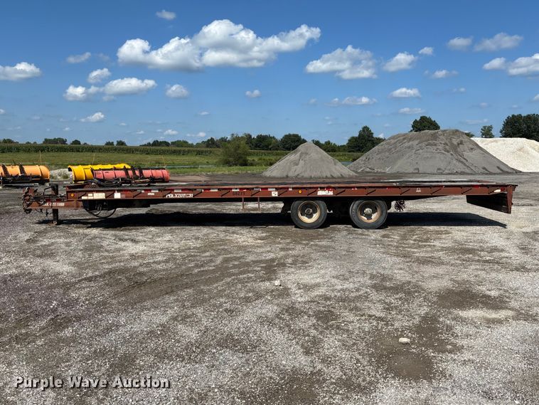 image for item DZ4650 1996 Dakota Mfg. Trail-Eze PDLX20TC31 tilt deck equipment trailer