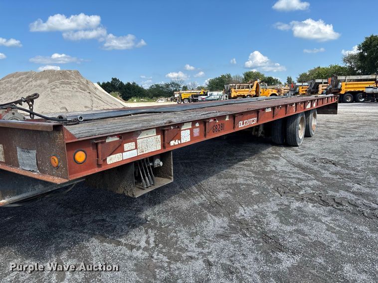 image for item DZ4651 1996 Dakota Mfg. Trail-Eze PDLX20TC31 tilt deck equipment trailer